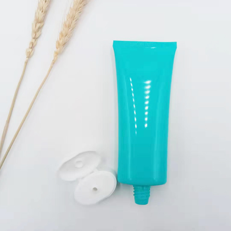 100g flat Green cosmetic tube 